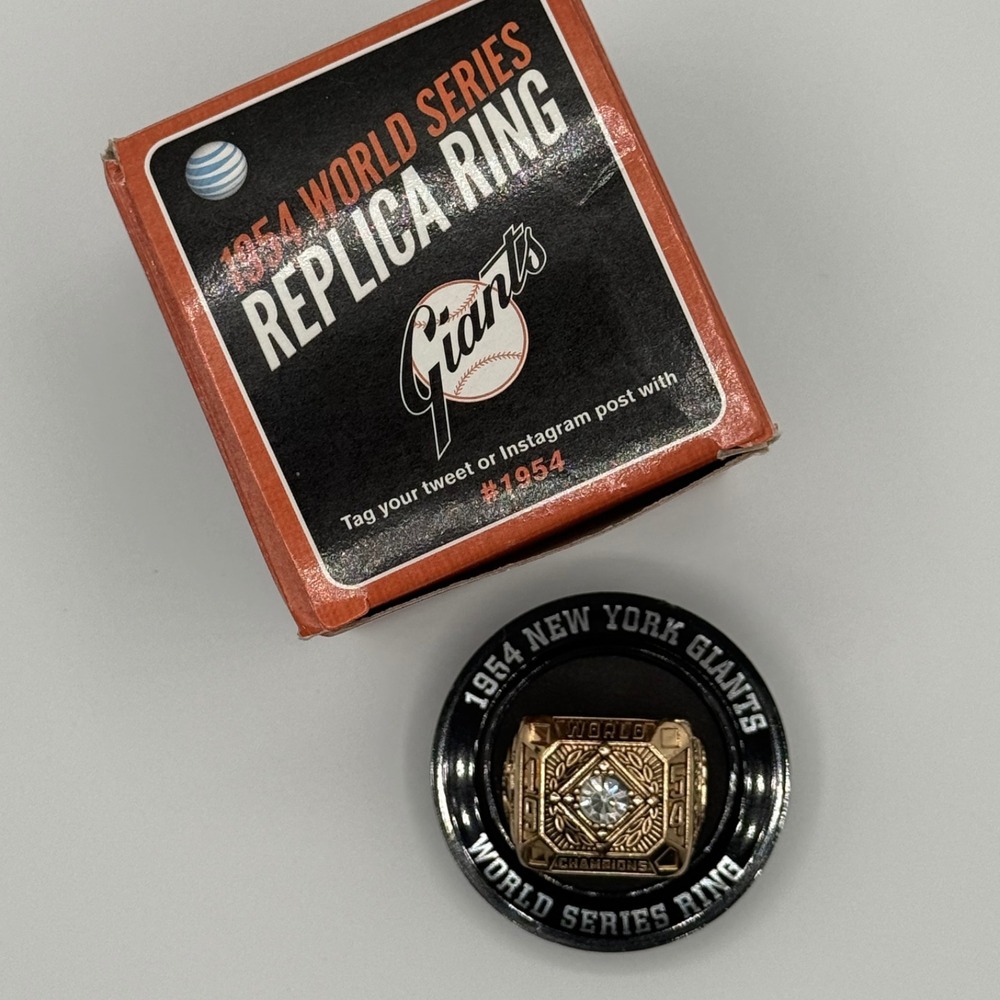 1954 World Series Replica Ring New York Giants Original Box
